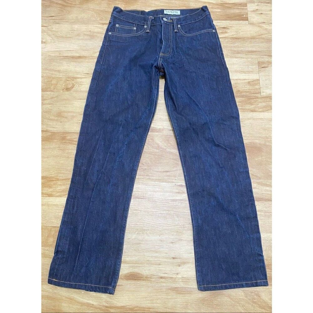 Gustin Mens #82 American Sixteener Jeans 31 Straight Leg Raw Denim Selvedge